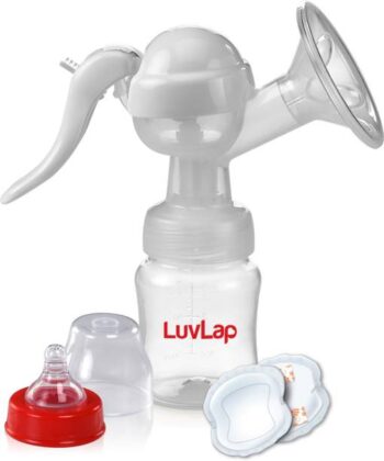 LuvLap Manual Breast Pump, 3 Level Suction Adjustment, ...