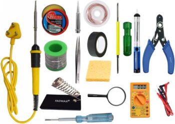 FADMAN Electric 25W Soldering Iron Kit - Set of 15 PT-1...