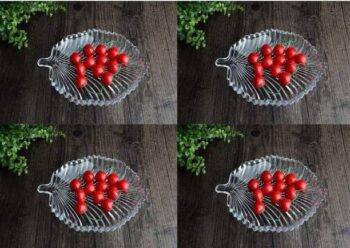JIGSHTIAL Glass Serving Bowl 1600ml Clear Glass Baking ...