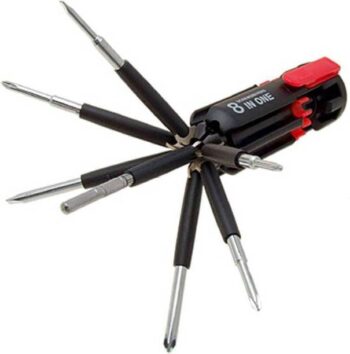 GLOWISH HOUSEHOLD MULTI SCREWDRIVER KIT WITH INBUILT LE...