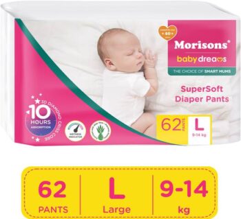 Morisons Baby Dreams SuperSoft Diaper Pants Large - L