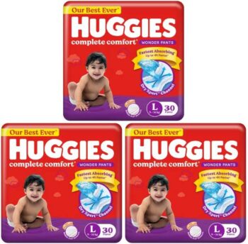 Huggies Wonder Pants Baby Fastest Absorbing Diapers Lar...