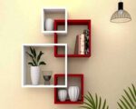 MDF Wall Rack for Living Room Decor shelf . MDF (Medium Density Fiber) Wall Shelf