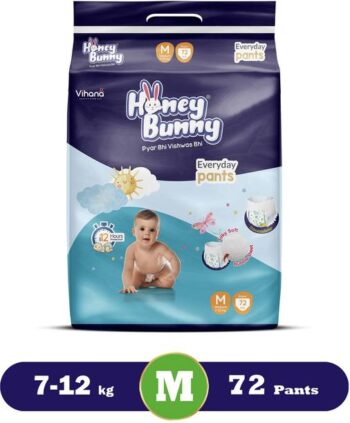 HONEY BUNNY Baby Diaper Pants with bubble top sheet| Ex...