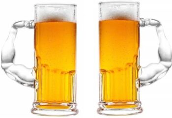 DIKUJI ENTERPRISE (Pack of 6) Classic Dimpled Beer Mag ...