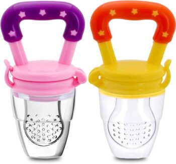KIdbea Silicone Food/Fruit Nibbler with Extra Mesh, Sof...