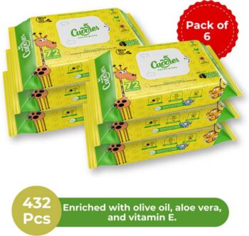 Cuddles SUPER WIPES Enriched with Aloevera, Olive Oil a...