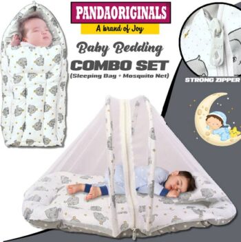 Pandaoriginals Cotton Baby Bed Sized Bedding Set