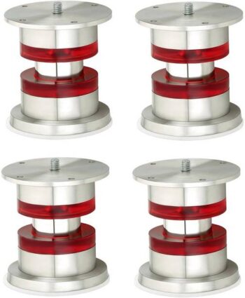 WSK Red Color Matte Steel SOFA LEG 50 MM / 3 Inch Fixed...