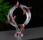 RGFASHION Transparent Glass Corner Shelf with Mounting ...