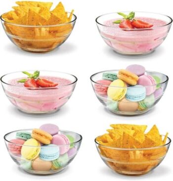 Atier Pack of 6 Glass square cup pack of 6 glass 190 ml