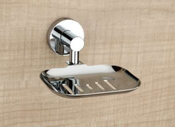 iSTAR ABS Unbreakable Plastic Wall Mounted SOAP Dish/SOAP Holder for Bathroom | Square Shape | Clear Color