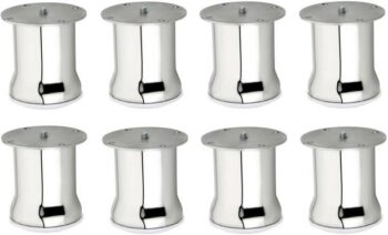 WSK Steel Chrome Finish SOFA LEG 50 MM / 3 Inch Fixed F...