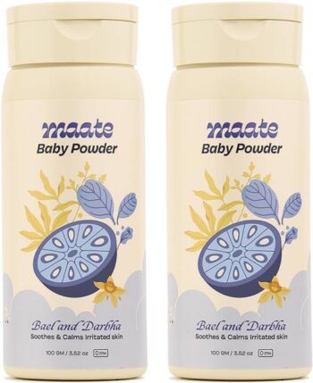 MAATE Talc Free Natural & Ayurvedic Baby Powder |Soothe...