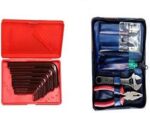 TAPARIA Taparia - 1001 Universal Tool Kit + Allen Key Set( Inch sizes) 10-Pieces- Brown Finish-Red Box...