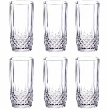 Dakshayanii Glass Glass Tea Coffee Cup Set of 2-215ml,
