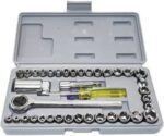 VISHWA 1 Set of 40 Pieces Multipurpose Tool Kit Socket ...