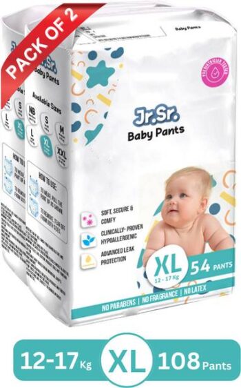 Jr. Sr. Baby Diaper Pants with Advanced Leak Protection...