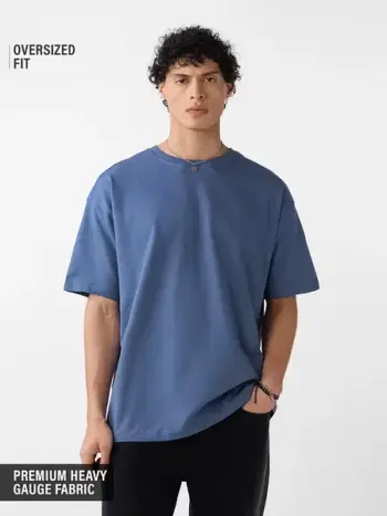 Oversized T-Shirt: Steel Blue