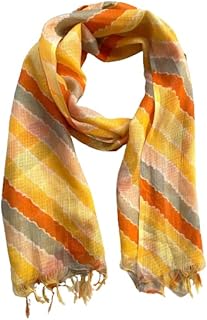 Women's Laheriya Print Kota Doria Dupatta (Kota laheriya 01)