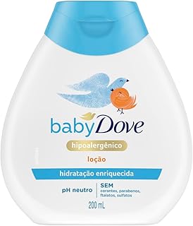 Baby Dove Rich Moisture Nourishing Baby Lotion 200 ml, With Moisturising Cream, Gentle Care for Baby's Soft Skin