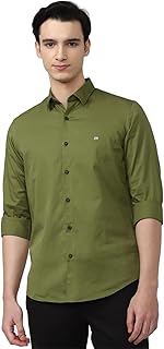Solid Slim Fit Full Sleeve Casual Shirt | 100% Cotton