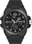 Endurance Series Analog-Digital Sports Watches for Men and Boys with Alarm, Stopwatch, Backlit Display, Dualtime, Silicone Rubber Strap, Water & Shock Resiatant - CT_9105