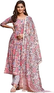 Women's Cotton Blend Kurta Set