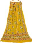 Jaipuri Rajasthani Women's Silk Bandhani Bandhej Multi-Colored Heavy Dupatta with Gota Work, Latkan & Embroidery - 2.15 Meter