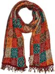 Women Rajasthani Traditional Silk Bandhej Dupatta 2.25Mtr