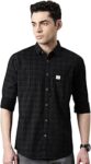 Men's Comfort Slim Fit Pure Cotton Opaque Checked Casual Shirt