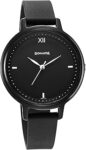 Polyurethane Black Dial Analog Watch for Women-87049PP10W