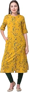 Women's Cotton Blend A-Line Kurta