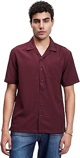 Men's Solid Loose Fit Shirt