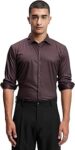 Men's Dark Brown Moroccan Floral Party Shirt | Sophisticated & Stylish | The Perfect Blend of Tradition and Trend