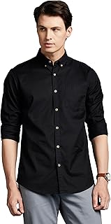 Men's Stylish Solid All Day Fresh Buttondown Casual Shirt - Regular Fit | Plain | Full Sleeve | Cotton Semi Formal Wear (Available in Plus Size & Combo Pack)
