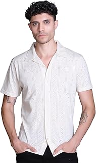 Cuban Collar Casual Shirts for Men