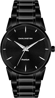 Premium Watch for Men with Black Colored Chain Watch for Men Stainless Steel and Scratch Resistance