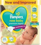 Pampers Active Baby Tape Style Baby Diapers, Newborn/Extra Small (NB/XS) Size, 72 Count, Adjustable Fit with 5 star skin protection, Up to 5kg Diapers