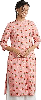 Women's Printed Cotton Regular Fit Kurta