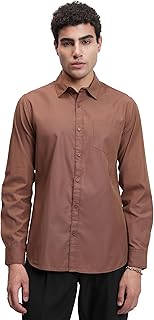 Men's Polycotton Printed Slim Shirt