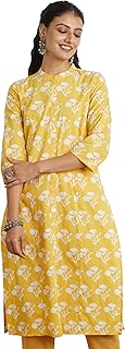 Women's Printed Cotton Regular Fit Kurta