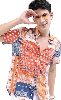 Men's’s Floral Print Shirt | Half Sleeves | Bold & Elegant Design a Fresh & Stylish Look