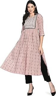 Women Embroidered Nayra Kurti