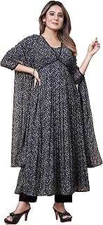 Kurta Set for Women | Women Kurta | Women Kurta Sets Kurtis | Women Kurta Set Georgette Fabric (Multicolor) - P
