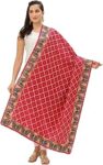 Womens Dupatta with Embroidered Buttlerflies