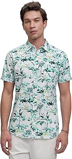 Men's Casual Shirt | Floral Print | Half Sleeves | Vibrant & Elegant Design