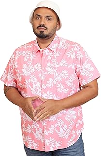Men's Floral Print Half Sleeves Shirt | Fresh & Elegant | Vibrant Florals a Stylish Touch