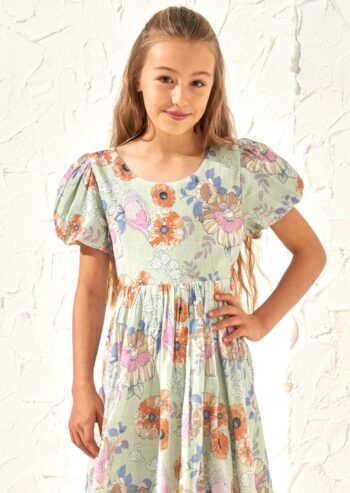 Eve Sage Tie Back Print Dress