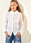 Marcella White Broderie Shirt